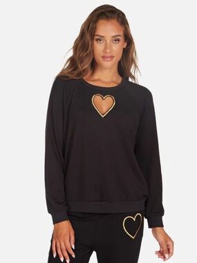 Michael Lauren 🖤 embroidered heart sweatshirt